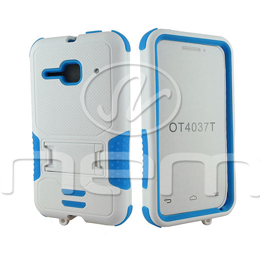 Alcatel One Touch Evolve 2 Hybrid Case11 withstand White/Blue