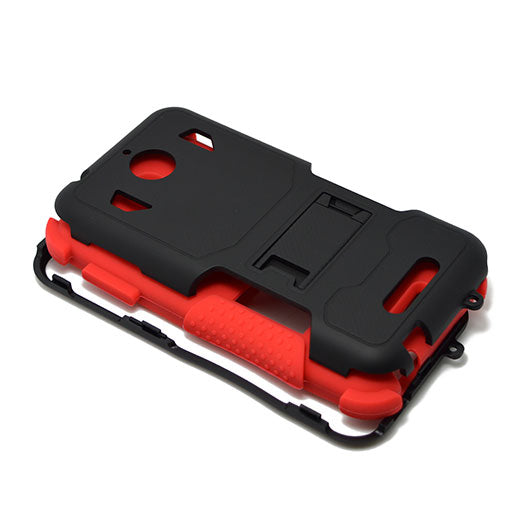 HTC Desire 510 Hybrid Case11 with Stand Red skin/Black