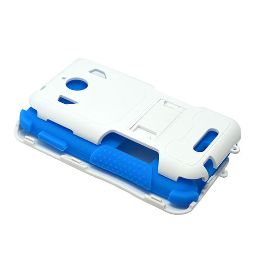 HTC Desire 510 Hybrid Case11 with Stand Blue skin/White