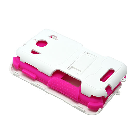 HTC Desire 510 Hybrid Case11 with Stand Hot Pink skin/White