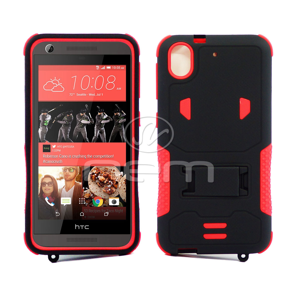 HTC Desire 626S Hybrid Case 11 with Stand Black/red