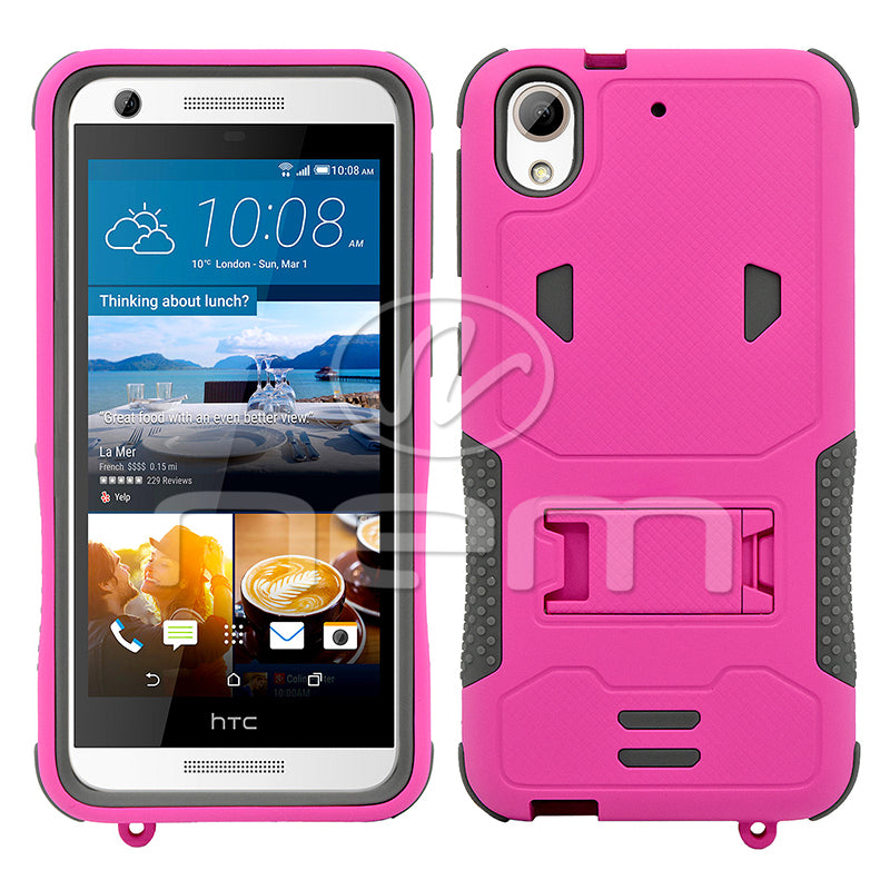 HTC Desire 626S Hybrid Case 11 with Stand Pink/Gray