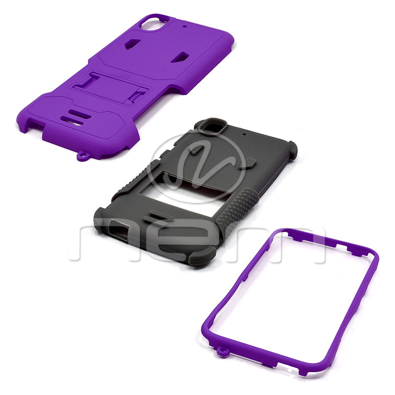 HTC Desire 626S Hybrid Case 11 with Stand Purple/Gray