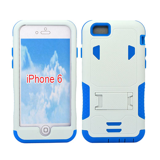 Apple iPhone 6 Hybrid Case 11 with Stand White/Light Blue