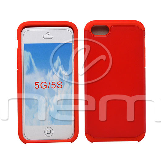 Apple iPhone 5S/SE Hyb16 Case Red/Red tpu