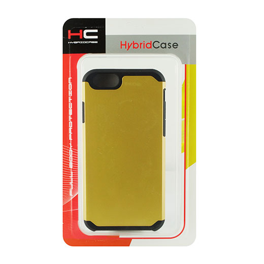 Apple iPhone 6 4.7 Hyb16 Case Gold/Black tpu