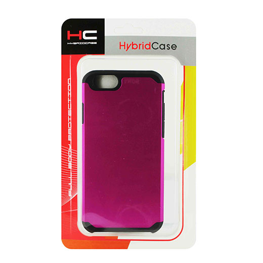 Apple iPhone 6 4.7 Hyb16 Case Hotpink/Black tpu