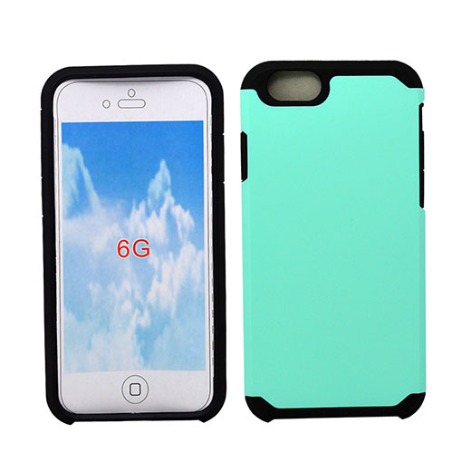 Apple iPhone 6 4.7 Hyb16 Case Light Blue/Black tpu