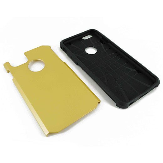 Apple iPhone 6 Plus Hyb16 Case Gold/Black tpu