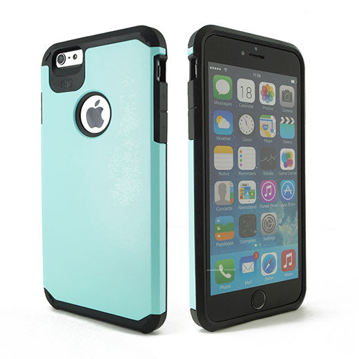 Apple iPhone 6 Plus Hyb16 Case Light Blue/Black tpu