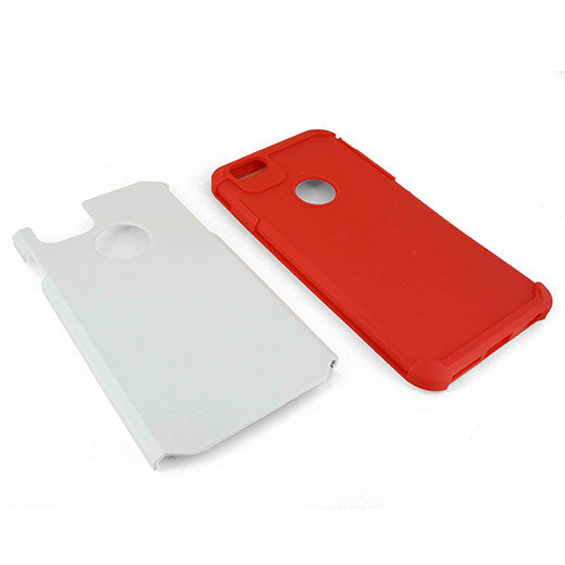 Apple iPhone 6 Plus Hyb16 Case White/Red tpu