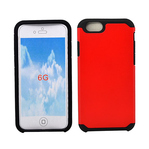 Apple iPhone 6 4.7 Hyb16 Case Red/Black tpu