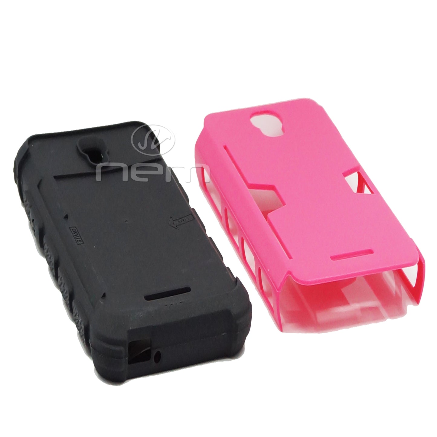 Alcatel Elevate Hybrid Case HYB19 w. Card Holder Pink