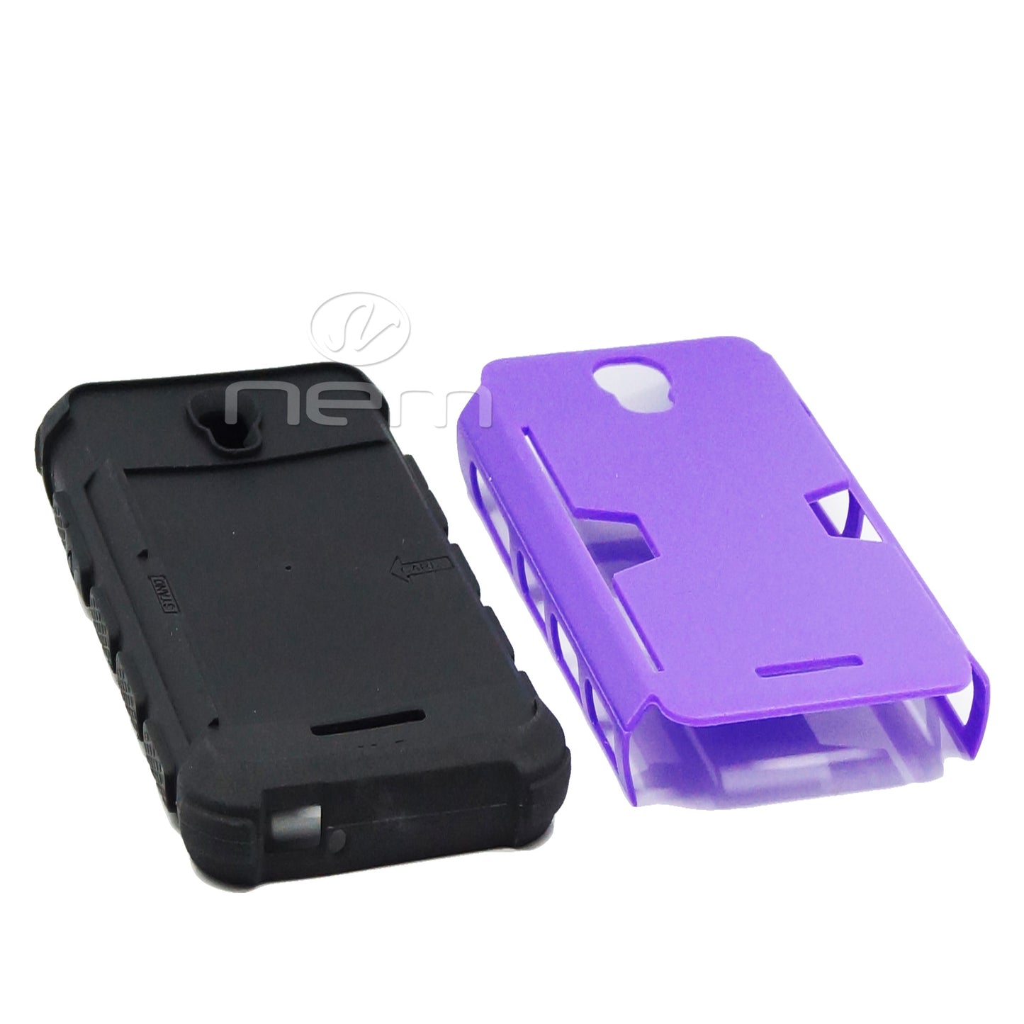 Alcatel Elevate Hybrid Case HYB19 w. Card Holder Purple