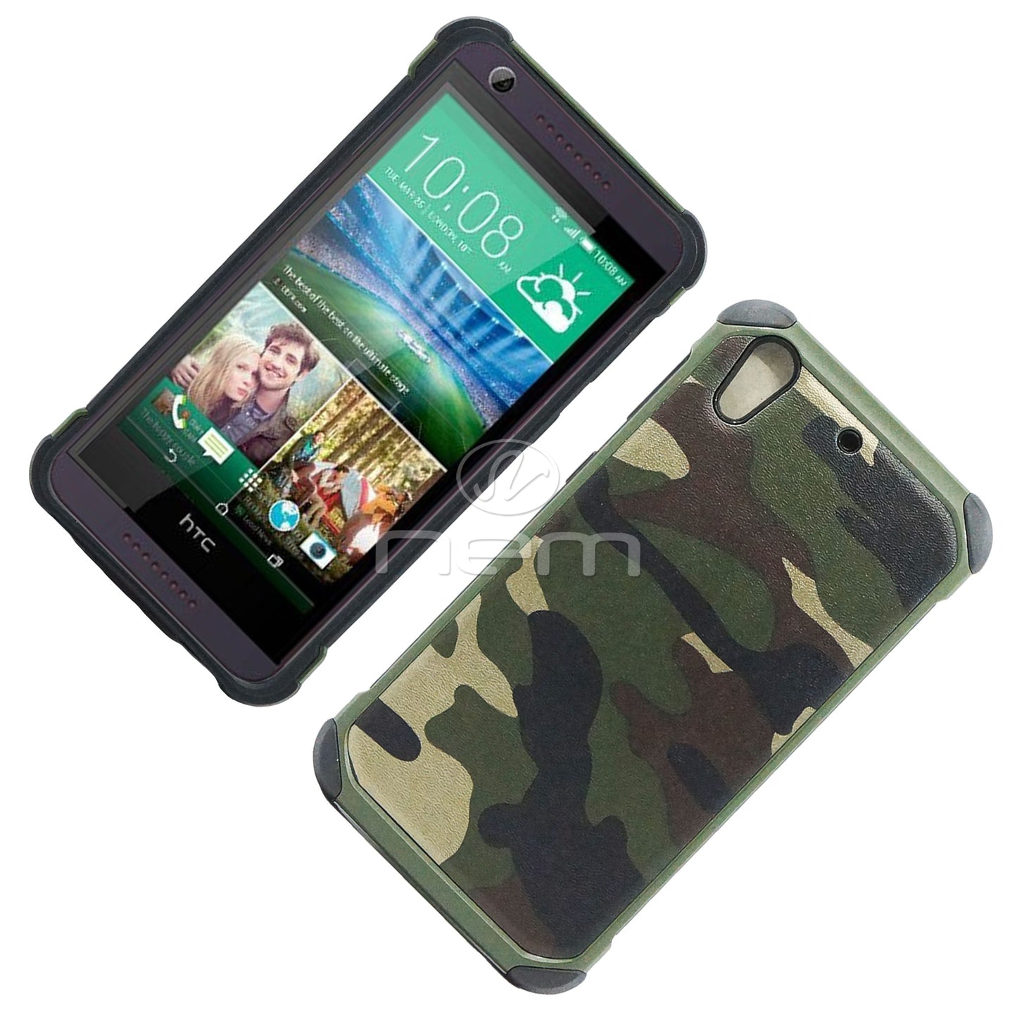 HTC Desire 626 Hybrid Case 21 Camouflage Green