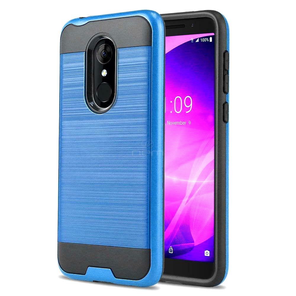 Alcatel Revvl 2/5052 Brushed Hybrid Case HYB32 Blue