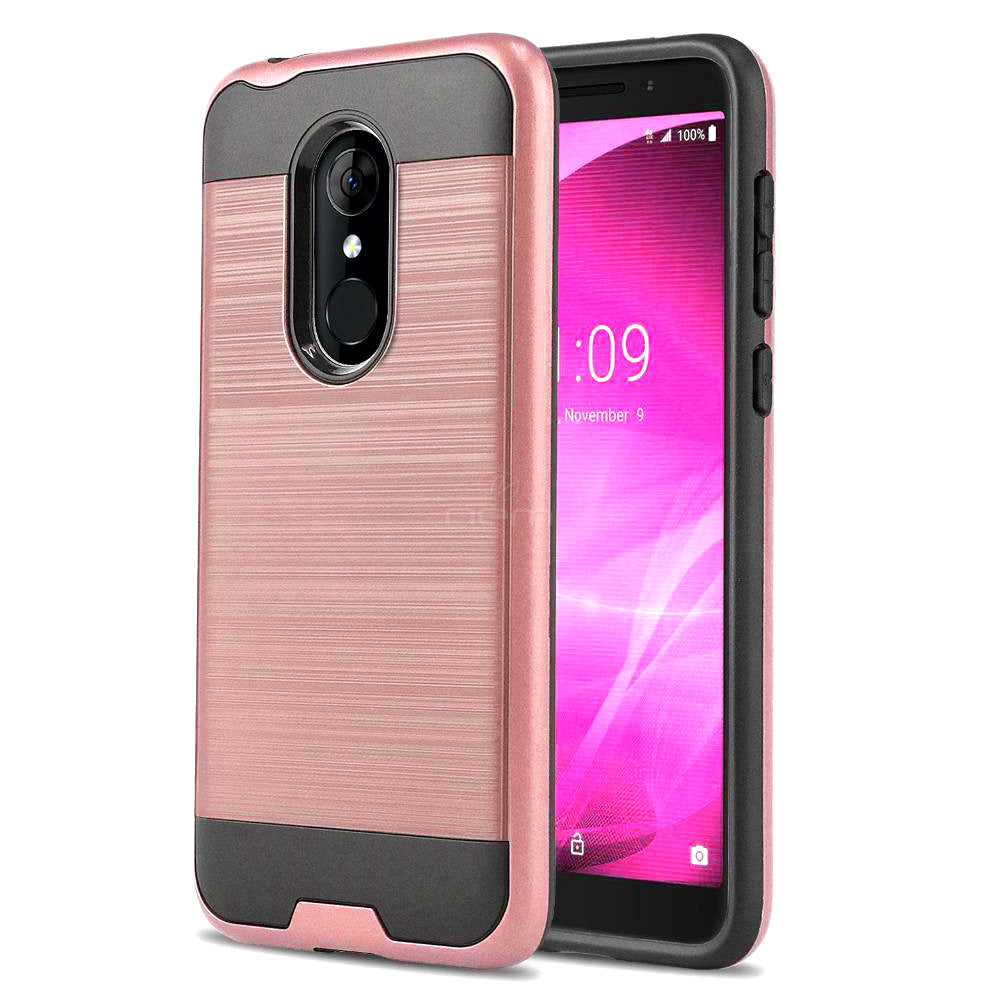 Alcatel Revvl 2/5052 Brushed Hybrid Case HYB32 Rose Gold