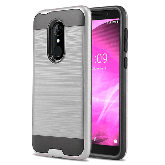 Alcatel Revvl 2/5052 Brushed Hybrid Case HYB32 Silver