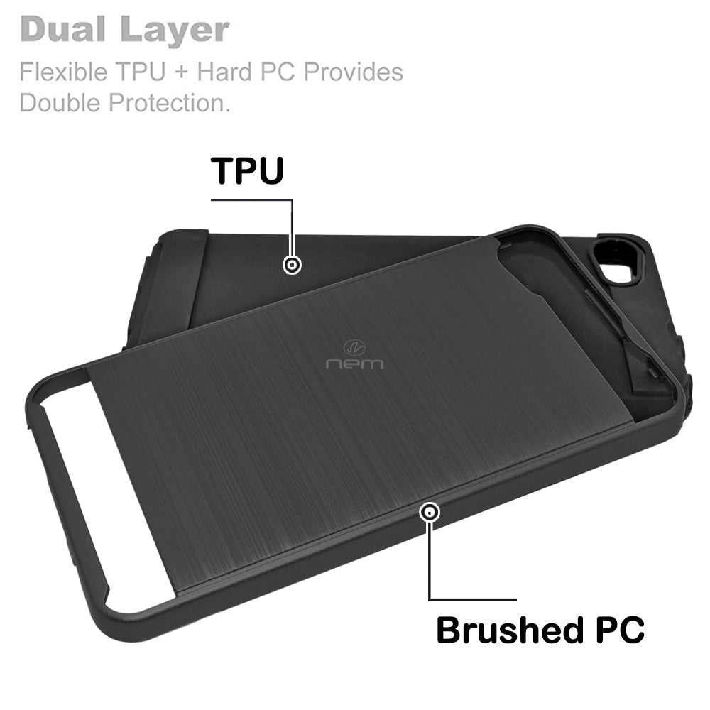 Alcatel Pulse Mix/A50/A5/5085 Brushed HybridCase HYB32 Black