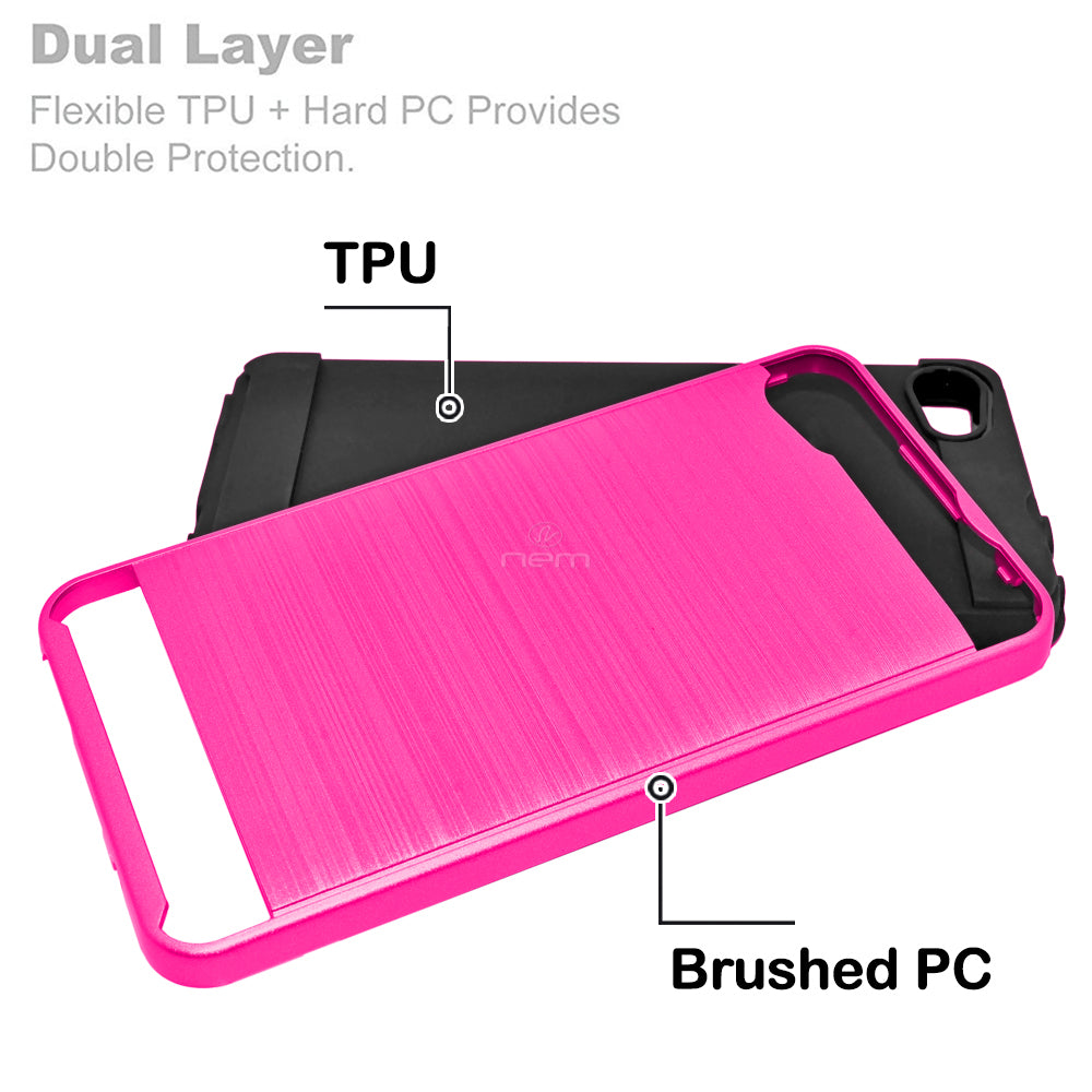 Alcatel Pulse Mix/A50/A5/5085 Brushed Hybrid Case HYB32 Pink