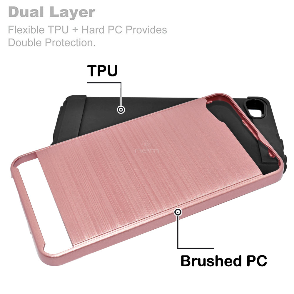 Alcatel Pulse Mix/A50/A5/5085 Brushed Hybrid Case HYB32 Rose