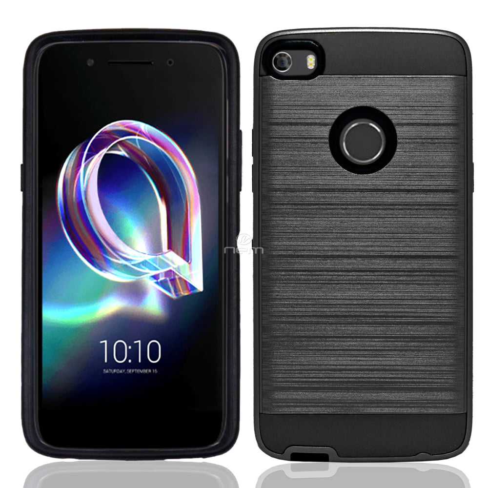 Alcatel Idol 5/6060 Brushed Hybrid Case HYB32 Black