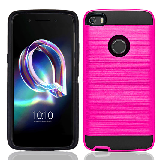 Alcatel Idol 5/6060 Brushed Hybrid Case HYB32 Hot Pink