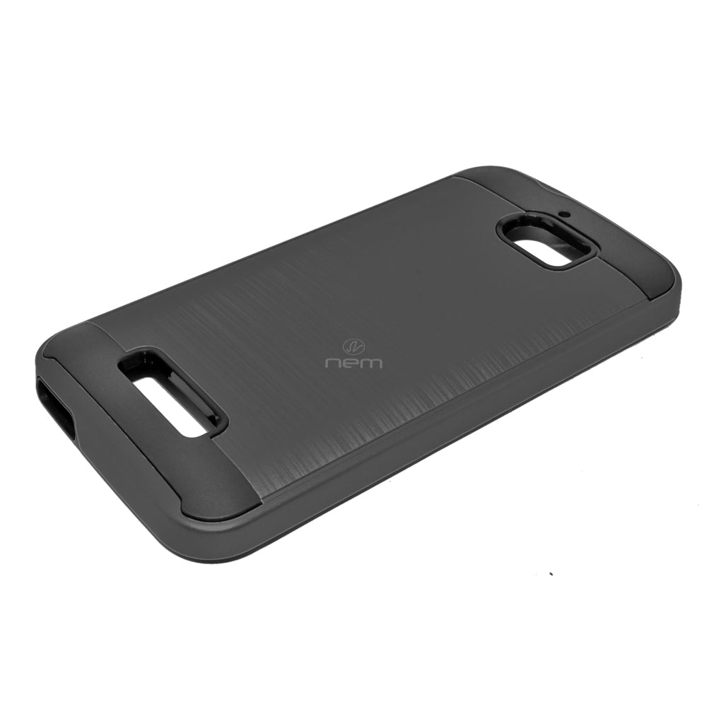 Coolpad Defiant/3632 Brushed Hybrid Armor Case HYB32 Black