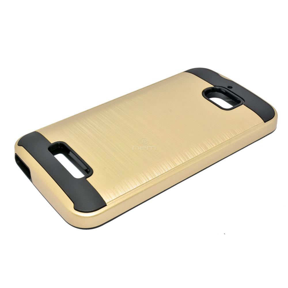 Coolpad Defiant/3632 Brushed Hybrid Armor Case HYB32 Gold