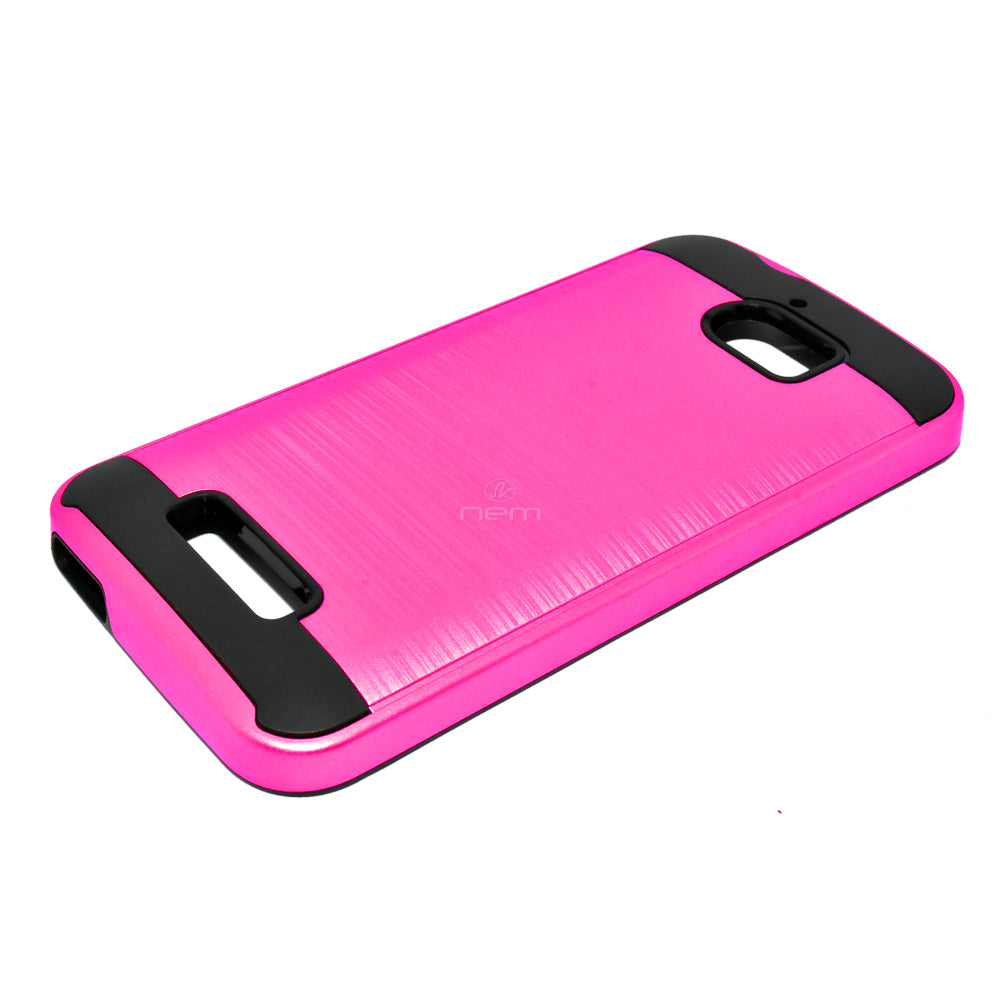 Coolpad Defiant/3632 Brushed Hybrid Armor Case HYB32 Pink