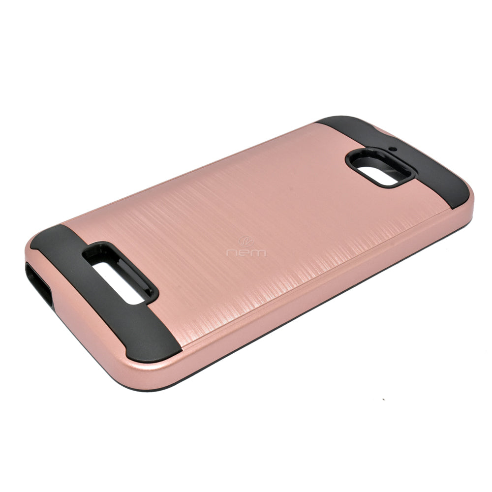 Coolpad Defiant/3632 Brushed Hybrid Armor Case HYB32 RoseGd