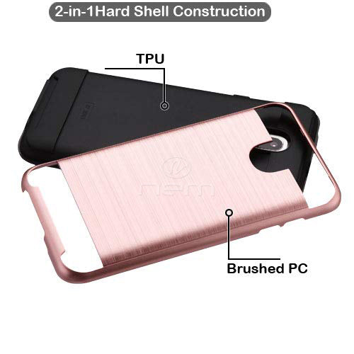 FOXXD MIRO/L590 Brushed Hybrid Case HYB32 RoseGold