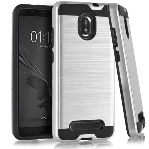 FOXXD MIRO/L590 Brushed Hybrid Case HYB32 Silver