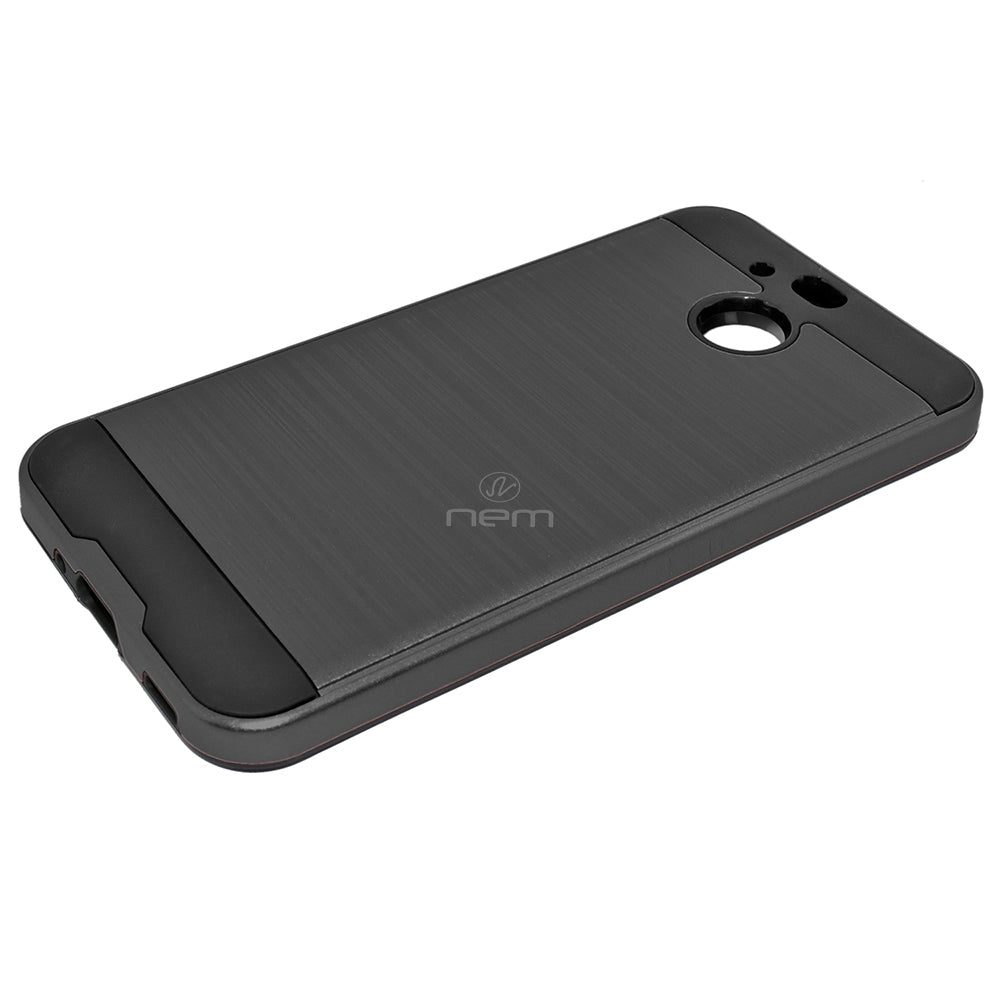 HTC Bolt Brushed Hybrid Armor Case HYB32 Black