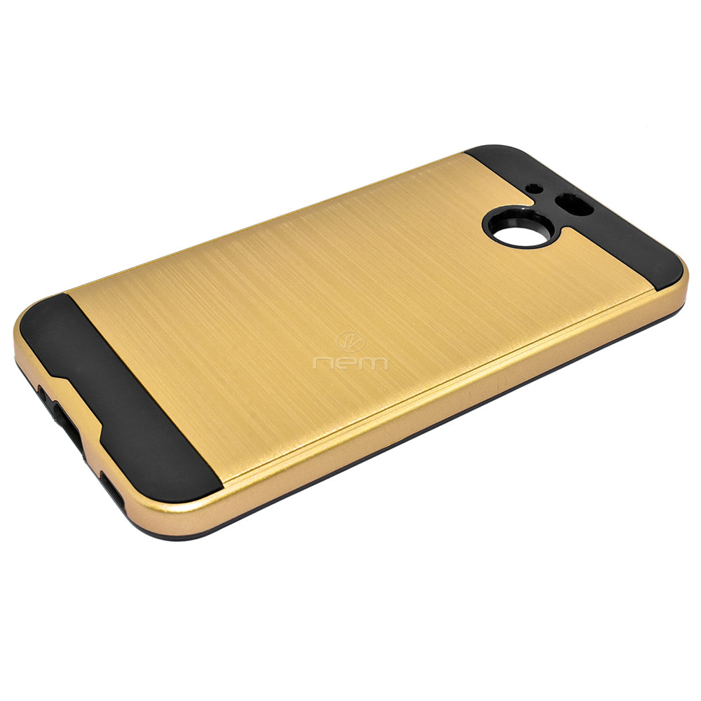 HTC Bolt Brushed Hybrid Armor Case HYB32 Gold