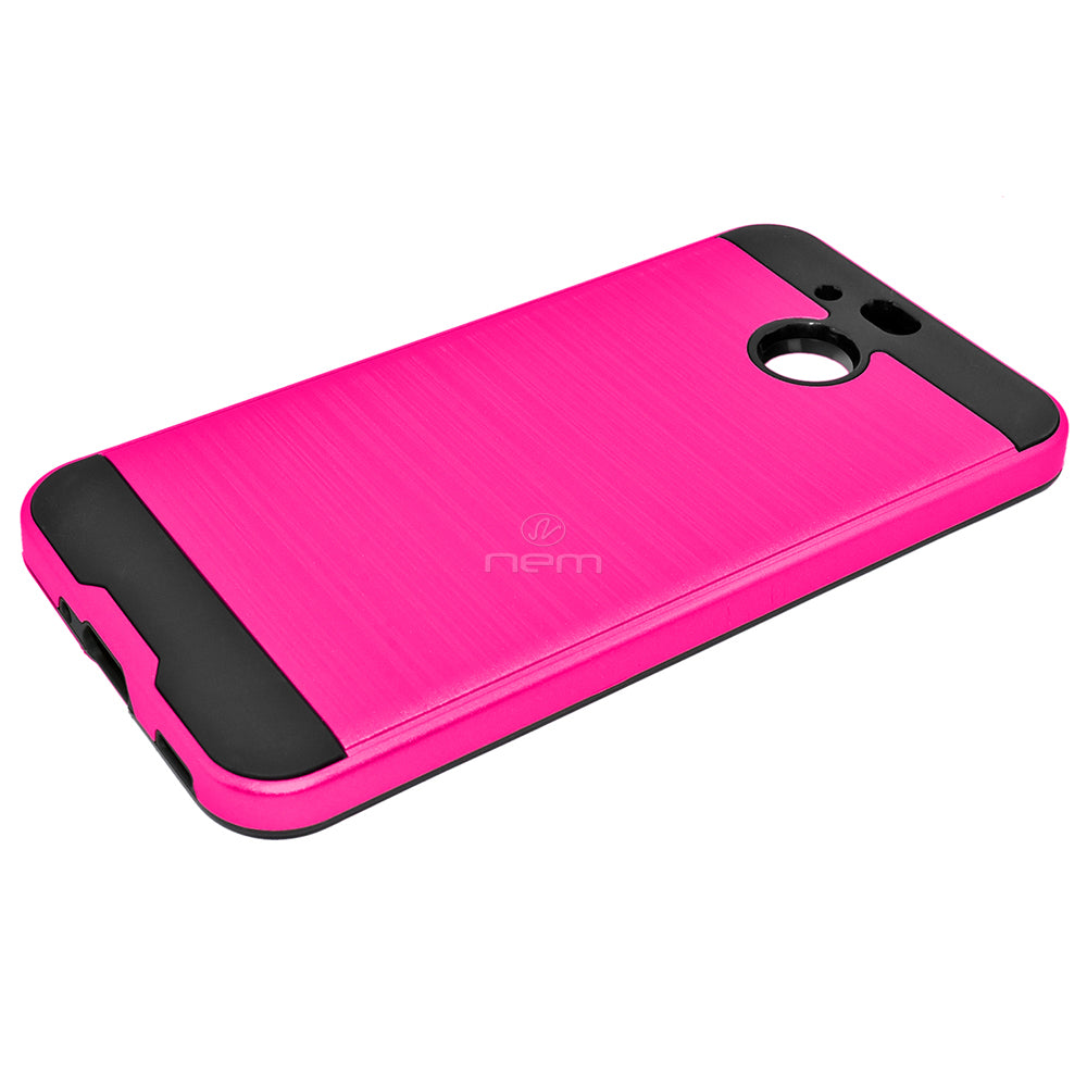 HTC Bolt Brushed Hybrid Armor Case HYB32 Hot Pink