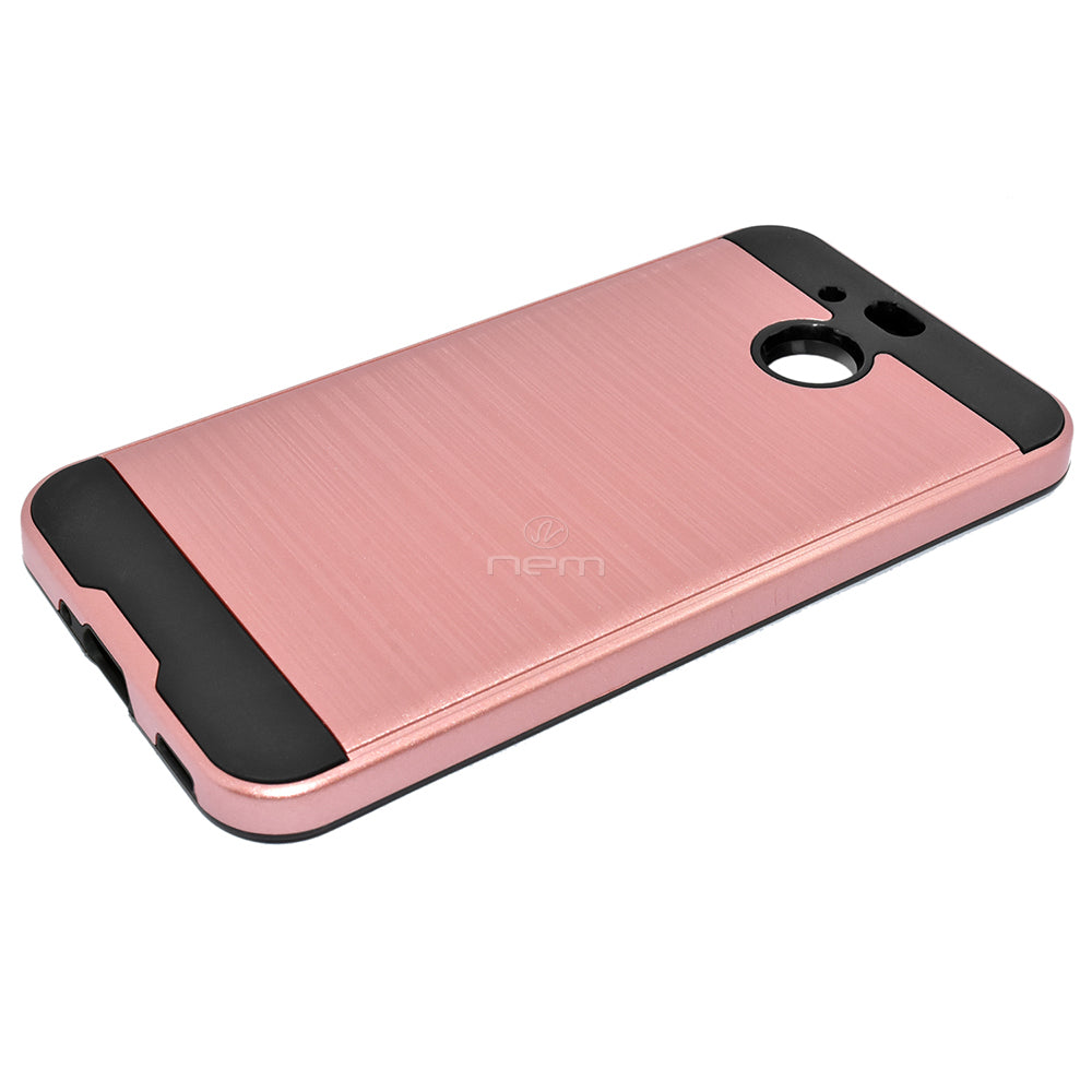 HTC Bolt Brushed Hybrid Armor Case HYB32 Rose Gold