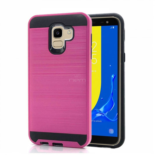 ýSamsung Galaxy A6/J6/J600 Brushed Hybrid Case HYB32 Pink