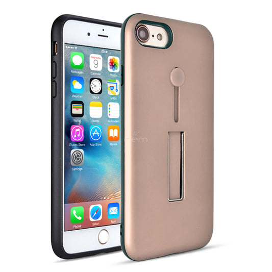 Apple iPhone 6Plus Hybrid Case HYB43 w. Loop Kickstand RoseG