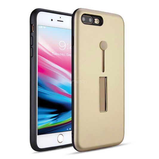 Apple iPhone 8Plus Hybrid Case HYB43 w. Loop Kickstand RoseG