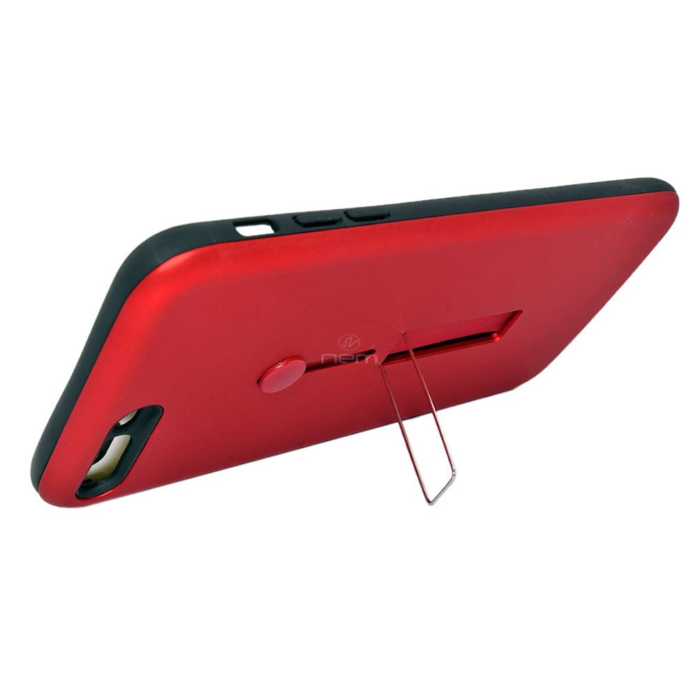 Apple iPhone 6Plus Hybrid Case HYB43 w. Loop Kickstand Red