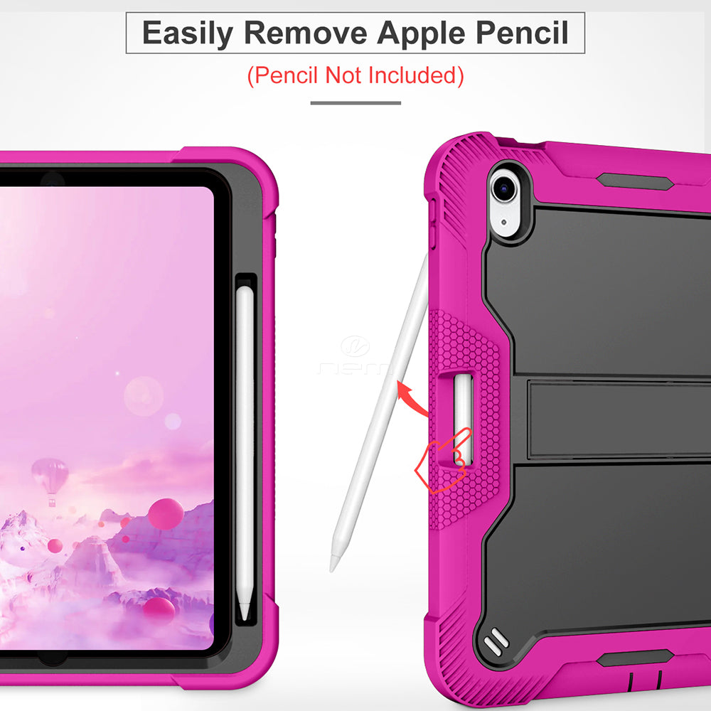 Heavy Duty Case iPad 10.9 2022 - Black/Pink