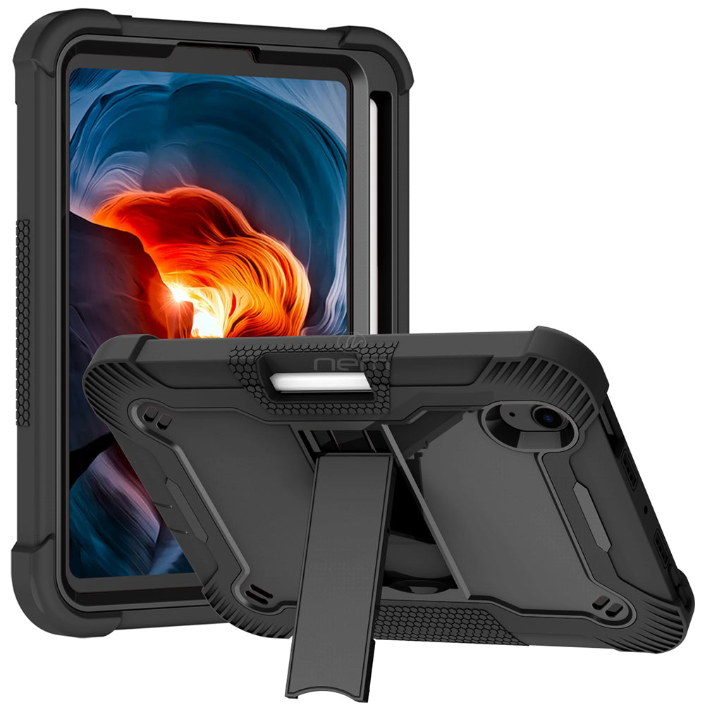 iPad Mini 6 (2021) Heavy Duty Kickstand Case HYB75 Black