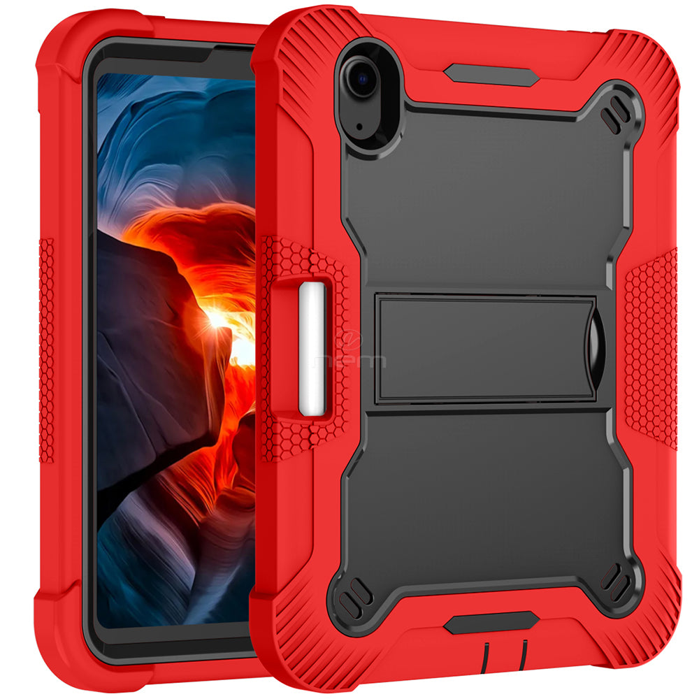 iPad Mini 6 (2021) Heavy Duty Kickstand Case HYB75 Red