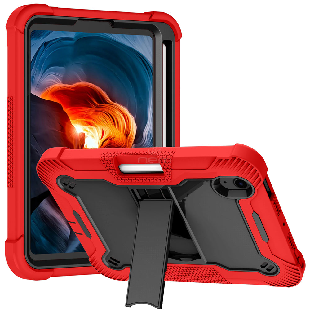 iPad Mini 6 (2021) Heavy Duty Kickstand Case HYB75 Red