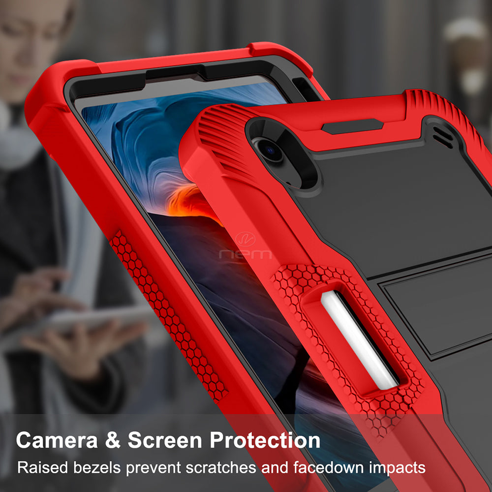 iPad Mini 6 (2021) Heavy Duty Kickstand Case HYB75 Red