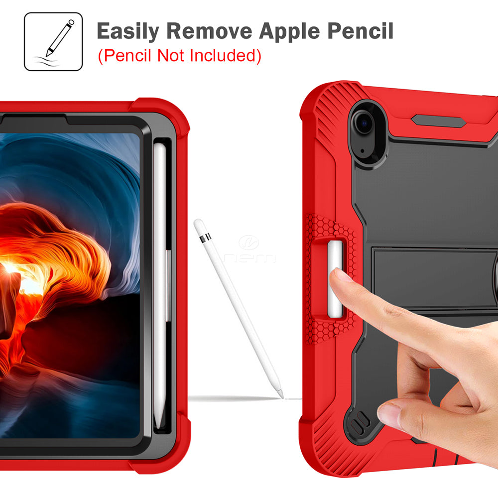 iPad Mini 6 (2021) Heavy Duty Kickstand Case HYB75 Red