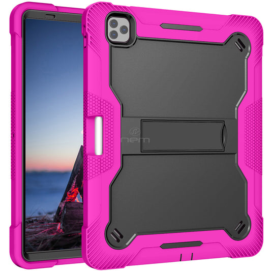 iPad Pro 3/4/5 12.9" Heavy Duty Kickstand Case HYB75 Pink