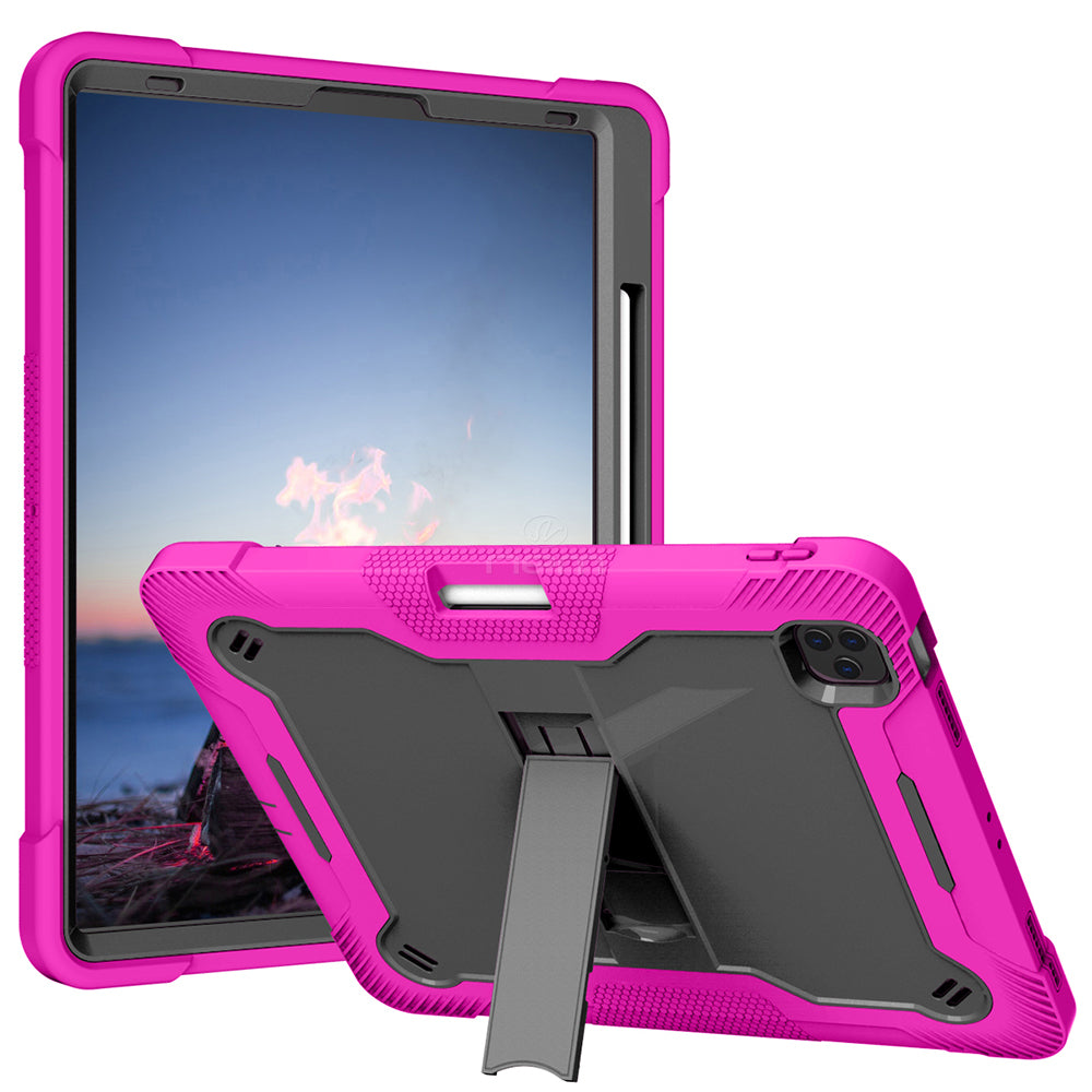 iPad Pro 3/4/5 12.9" Heavy Duty Kickstand Case HYB75 Pink