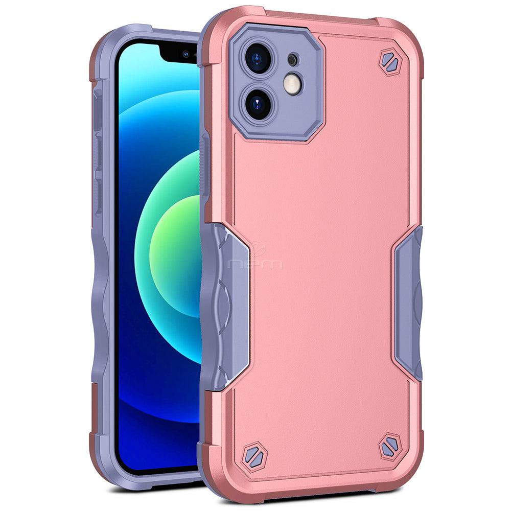 iPhone 11 (6.1") Non Slip Shockproof Hybrid Case HYB76 Rose Gold